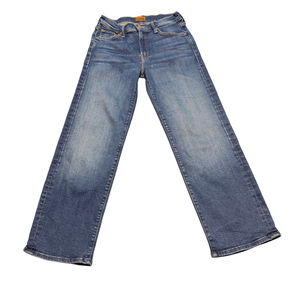 Mother The Mid Rise Rambler Zip Ankle Jeans Coastal Wash 27 10757-1008